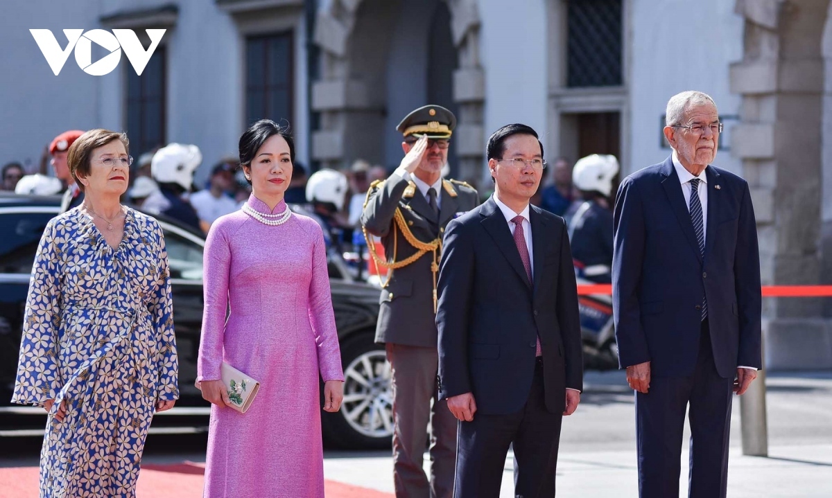Welcome ceremony for Vietnamese President in Vienna